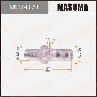 Шпилька колеса Masuma MLS-071 фото