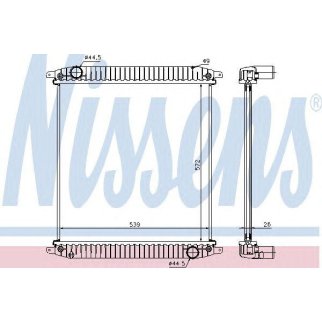 Радиатор основной Nissens 62341A фото
