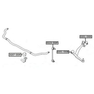 Стойка переднего стабилизатора ASVA 0223-S50F фото