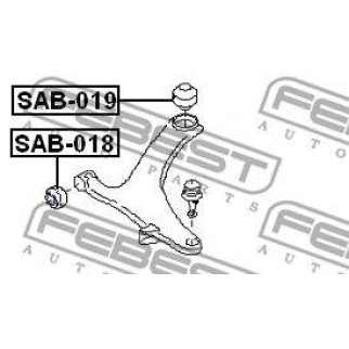 Сайлентблок передний подвески FEBEST SAB-019 фото