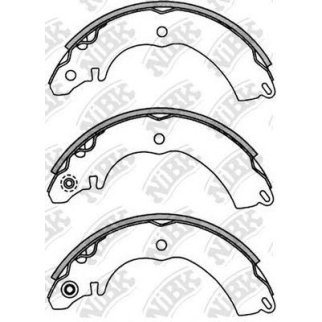 Колодки барабанные к-кт NiBK FN6729 фото