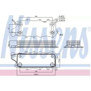 Радиатор масляный Nissens 90784 фото