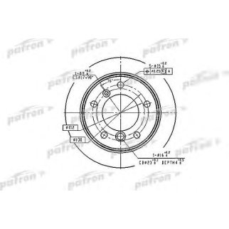 Диск тормозной PATRON PBD4087 фото