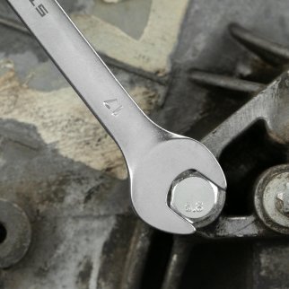 Ключ комбинированный 17 мм, CrV, матовый хром// STELS фото 6