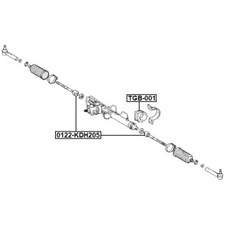 Тяга рулевая TOYOTA HIACE 2004-2013 0122-KDH205 фото 2