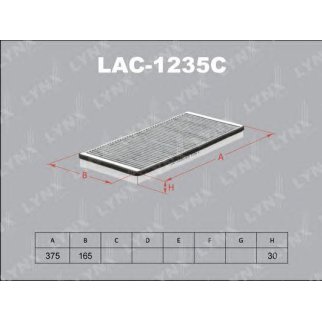 Фильтр салона LYNXauto LAC-1235C фото