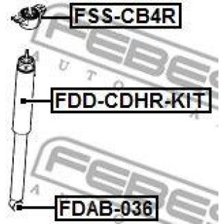 Пыльник с отбойником FEBEST FDD-CDHR-KIT фото