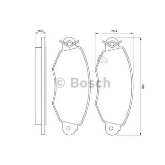 Колодки тормозные передние к-кт BOSCH 0 986 424 691 фото