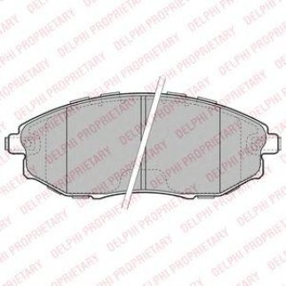 Колодки тормозные передние к-кт DELPHI LP2183 фото