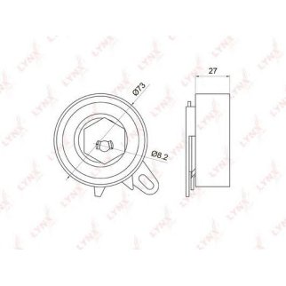 Ролик-натяжитель ремня ГРМ LYNXauto PB-1069 фото