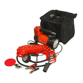 Компрессор автомобильный Агрессор 35л/мин с фонарем фото 1