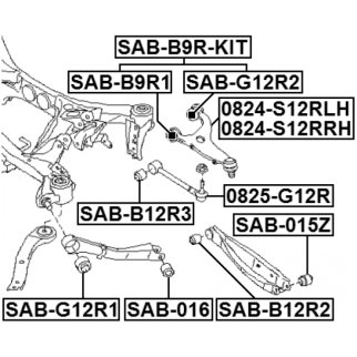 Рычаг задний верхний правый FEBEST 0824-S12RRH фото 2