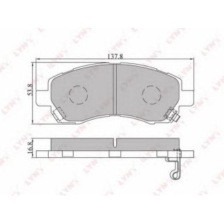 Колодки тормозные передние к-кт LYNXauto BD7105 фото