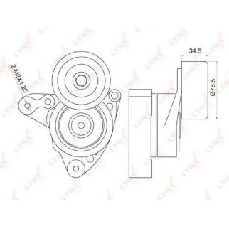 Ролик-натяжитель ручейкового ремня LYNXauto PT-3014 фото