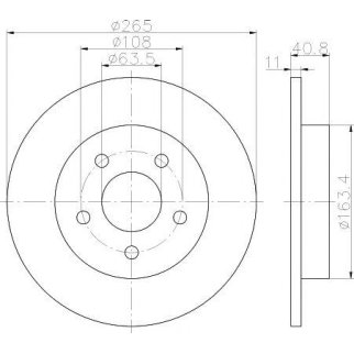 Диск тормозной задний TEXTAR 92133703 фото