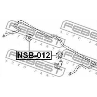 Втулка (сайлентблок) переднего стабилизатора FEBEST NSB-012 фото