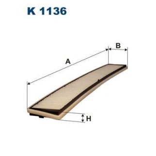 Фильтр салона FILTRON K 1136 фото