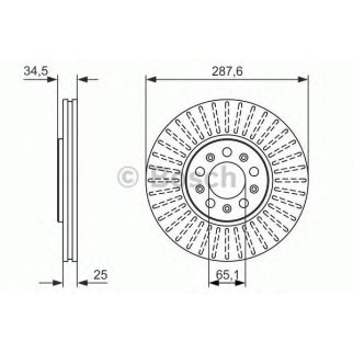 Диск тормозной передний вентилируемый BOSCH 0 986 479 914 фото