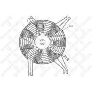 29-99327-SX_вентилятор охлаждения! Mitsubishi Pajero 3.2DID/3.5JDI 00> фото