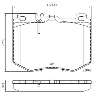 Колодки тормозные передние к-кт TRIALLI PF 4149 фото 2