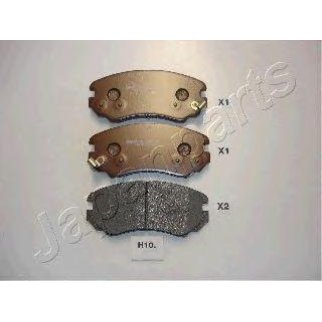 Колодки тормозные передние JAPANPARTS PA-H10AF фото