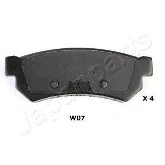 Колодки тормозные задние дисковые к-кт Japanparts PP-W07AF фото
