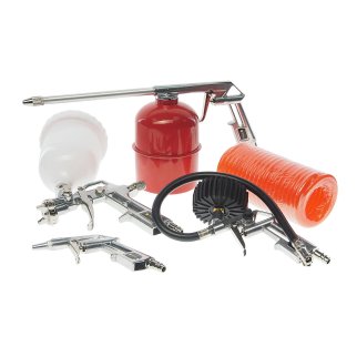 Набор пневмоинструмената (краскопульт, для мойки, для подкачки, для обдувки) ЭВРИКА фото