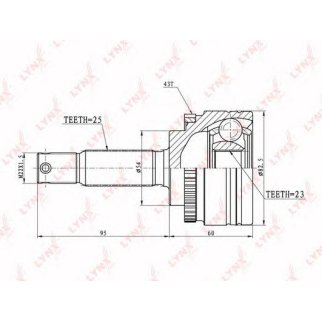 ШРУС наружный LYNXauto CO5515A фото