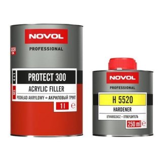 Грунт NOVOL PROTECT MS 4+1 акрил.белый 1л.+отверд.0,25л. фото