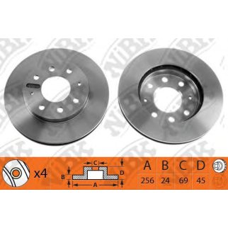 Диск тормозной NiBK RN1011 фото