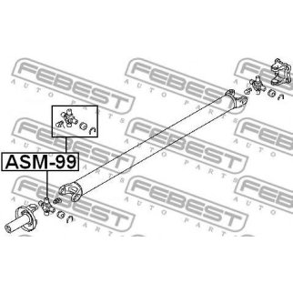 ASM-99_крестовина карданного вала !D30Mitsubishi Pajero IV 3.2 Di-D 07> фото