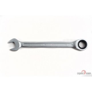 Ключ комбинированный 15мм трещоточный СЕРВИС КЛЮЧ фото