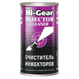 Присадка в бензин HiGear для очистки инжекторов ударного действия 295мл. фото