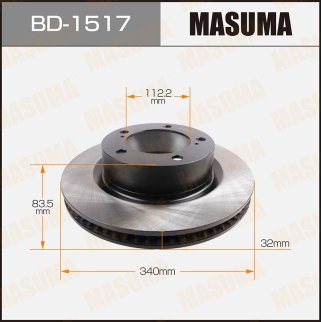 Диск тормозной Masuma BD-1517 фото