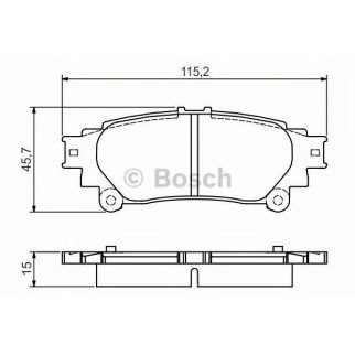 Колодки тормозные к-кт BOSCH 0 986 495 174 фото