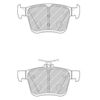 Колодки тормозные задние дисковые к-кт FERODO FDB4434 фото