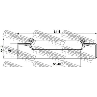 Сальник ступицы FEBEST 95GDY-57810811X фото