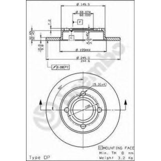 ( 08.5213.10 ) Тормозной диск фото