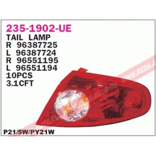 Фонарь задний левый фото