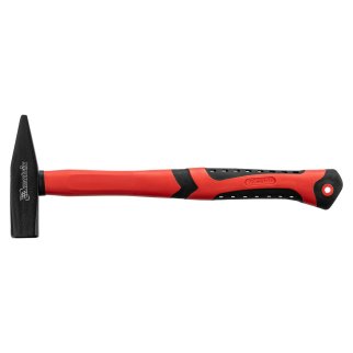 Молоток 400г слесарный фиберглассовая обрезиненная ручка MATRIX фото 2