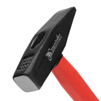 Молоток 400г слесарный фиберглассовая обрезиненная ручка MATRIX фото 4