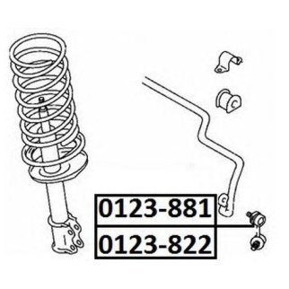 Стойка переднего стабилизатора ASVA 0123-882 фото