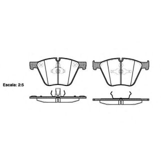 Колодки BMW X6 E71/E72/GT 4.4i 08> передние к-кт Remsa фото