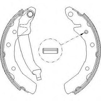4086.00_=610SBS=FSB566 !колодки барабанные Daewoo Matiz 0.8 98> фото