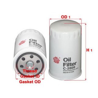 Фильтр масляный SAKURA C2809 фото