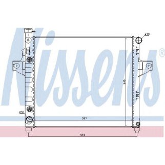 Радиатор основной Nissens 61009 фото
