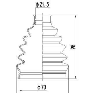 Пыльник ШРУСа для а/м Renault Logan II (12-) (наруж.компл: хомуты/смазка) (CR) (FG 0917) фото 3