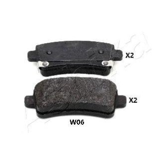 Колодки тормозные задние дисковые к-кт ashika 51-0W-W06 фото