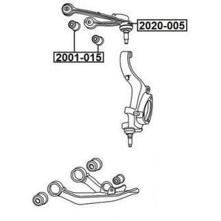 Сайлентблок ASVA 2001-015 фото