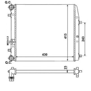 Радиатор основной NRF 53021A фото
